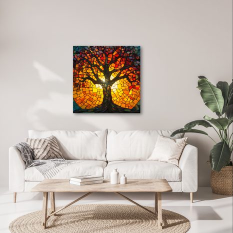 KÉP ÓLOMÜVEG ÉLETFA - ÉLETFÁK KÉPEK - KÉPEK