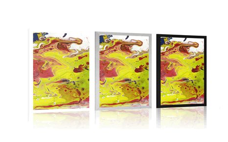 PLAKÁT AKRYLOVÁ ABSTRAKCE - ABSTRAKTNÍ A VZOROVANÉ - PLAKÁTY