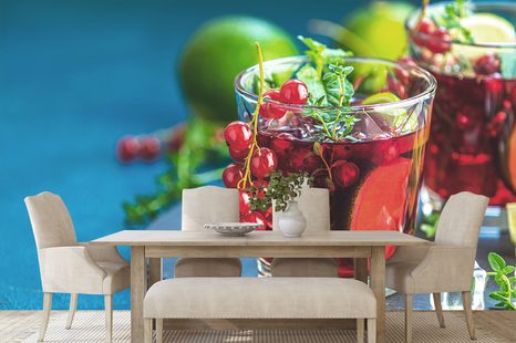 FOTOTAPETA ČERVENÝ KOKTEJL - TAPETY JÍDLA A NÁPOJE - TAPETY