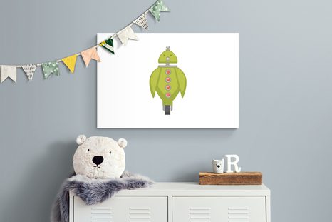 OBRAZ S DĚTSKÝM MOTIVEM ROBOTA - DĚTSKÉ OBRAZY - OBRAZY