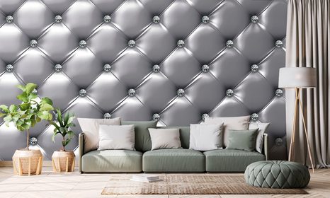 TAPETA ANTRACITOVÁ ELEGANCE KŮŽE - TAPETY S IMITACÍ KŮŽE - TAPETY