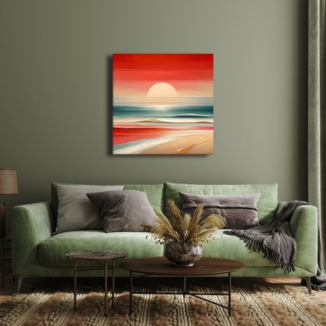 OBRAZ TEPLÝCH ODTIEŇOV MORA A OBLOHY - OBRAZY MORE A PLÁŽ - OBRAZY