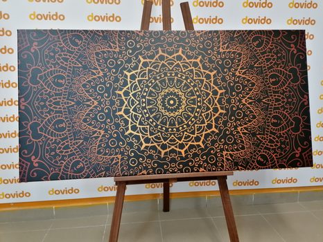 CANVAS PRINT VINTAGE MANDALA IN INDIAN STYLE - PICTURES - 🔥 TOTAL SALE 🔥