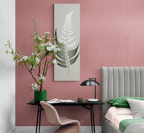 QUADRO SU TELA – FOGLIA ELEGANTE DI FELCE - QUADRI ALBERI E FOGLIE - STAMPE E QUADRI