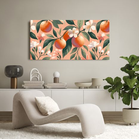 WANDBILD ORANGENHAIN - BILDER BÄUME UND LAUB - BILDER