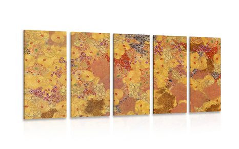 5-PIECE CANVAS PRINT ABSTRACTION IN THE STYLE OF G. KLIMT