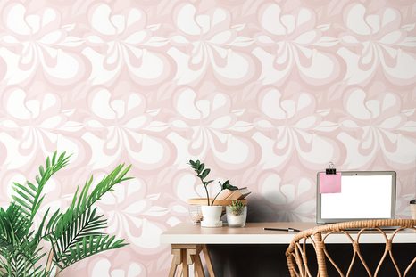 CARTA DA PARATI – ASTRAZIONE FEMMINILE IN ROSA - CARTA DA PARATI SCHEMA - CARTA DA PARATI