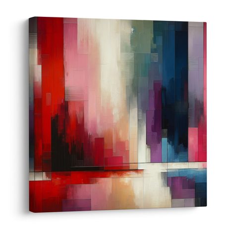 OBRAZ DYNAMIKA BAREVNÝCH VERTIKÁL - OBRAZY ABSTRAKTNÍ TVARY - OBRAZY