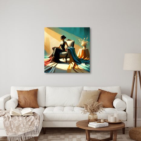 WANDBILD KÜNSTLERISCHE LICHTTÖNE - WANDBILDER FRAUEN - BILDER