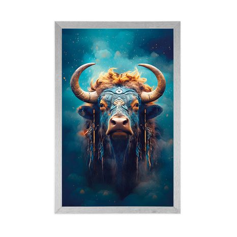 POSTER – BUFALO BLU-ORO - SIGNORI DEL REGNO ANIMALE - POSTER
