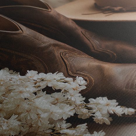 WANDBILD COWBOYSTIEFEL MIT HUT - STILLLEBEN-BILDER - BILDER