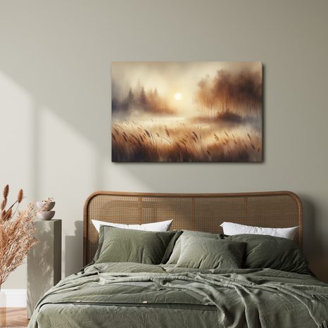 OBRAZ MLHAVÝ ÚSVIT - OBRAZY VÝCHOD A ZÁPAD SLUNCE - OBRAZY