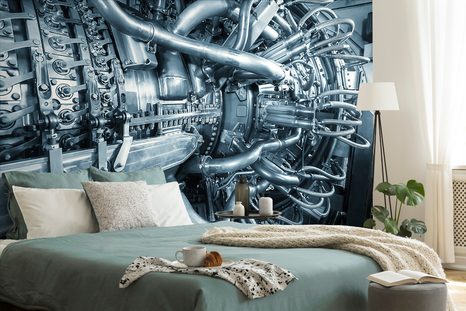 FOTOTAPETA MOTOR PLYNOVÉ TURBÍNY - TAPETY AUTA - TAPETY