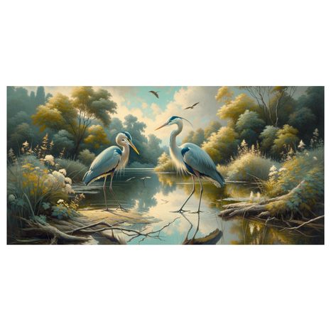 OBRAZ MODRÉ VOLAVKY - OBRAZY PTÁCI - OBRAZY