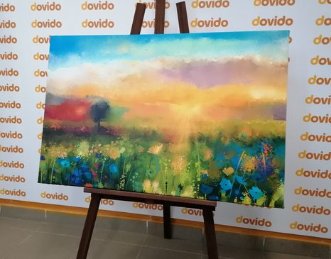 KÉP RÉTI VIRÁGOK OLAJFESTMÉNY - TERMÉSZET- ÉS TÁJKÉPEK - KÉPEK