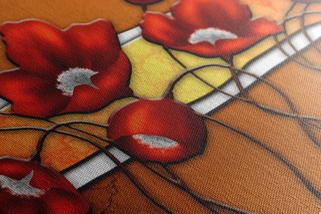 SLIKA RDEČI POLJSKI MAK - ABSTRAKTNE SLIKE - SLIKE