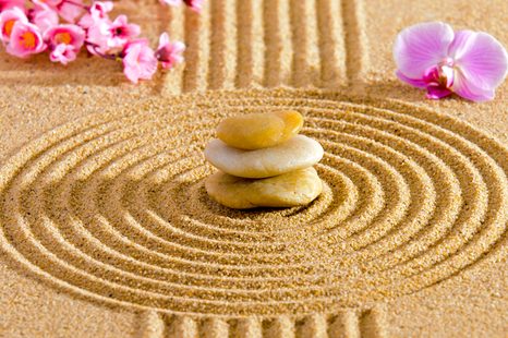 QUADRO SU TELA – GIARDINO GIAPPONESE CON ELEMENTI FENG SHUI - QUADRI FENG SHUI - STAMPE E QUADRI