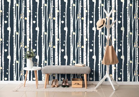 SAMOLEPÍCÍ TAPETA TAJEMNÉ BŘEZOVÉ STROMY - SAMOLEPÍCÍ TAPETY - TAPETY