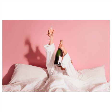 OBRAZ RELAXACE V RŮŽOVÉM NÁDECHU - OBRAZY LIDÍ - OBRAZY