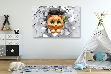 KÉP ARANYOS KIS MACSKA - KÉPEK GYEREKEKNEK - KÉPEK