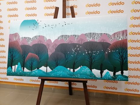 КАРТИНА НА ПЛАТНО – МОДЕРНО ИЗПЪЛНЕНИЕ НА ДЖУНГЛА - КАРТИНИ НА ПРИРОДАТА И ПЕЙЗАЖИ - КАРТИНИ