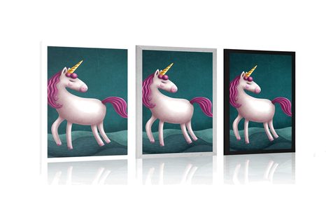 PLAKÁT POHÁDKOVÝ JEDNOROŽEC - POHÁDKOVÉ BYTOSTI - PLAKÁTY