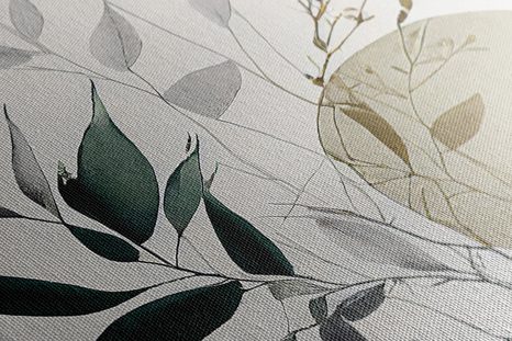 WANDBILD PFLANZEN IM BOHO-LOOK - BILDER BÄUME UND LAUB - BILDER