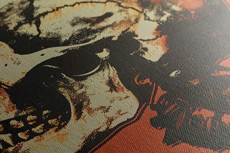 TABLOU JAPANDI SCHELET CU ȚIGARĂ - JAPANDI TABLOURI - TABLOURI