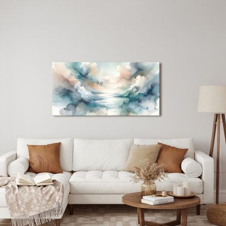 WANDBILD IN DEN ARMEN DER WOLKEN - WANDBILDER ABSTRAKTE FORMEN - BILDER