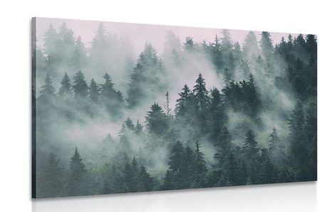 QUADRO MONTAGNE NELLA NEBBIA - QUADRI DI NATURA E PAESAGGIO - QUADRI