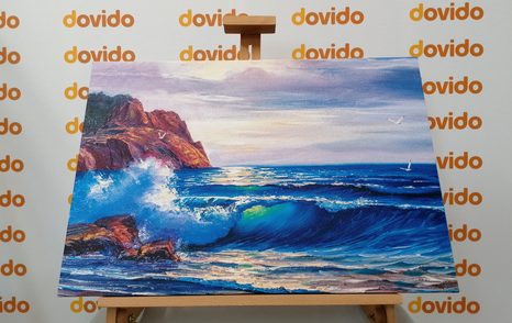 WANDBILD MORGEN AM MEER - BILDER VON NATUR UND LANDSCHAFT - BILDER