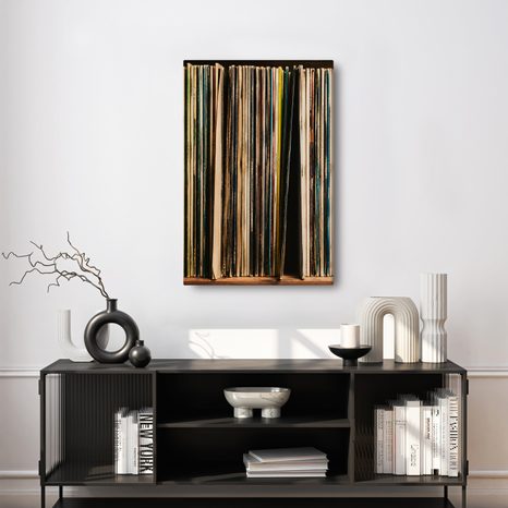 WANDBILD SAMMLUNG ALTER LPS - MUSIKBILDER - BILDER
