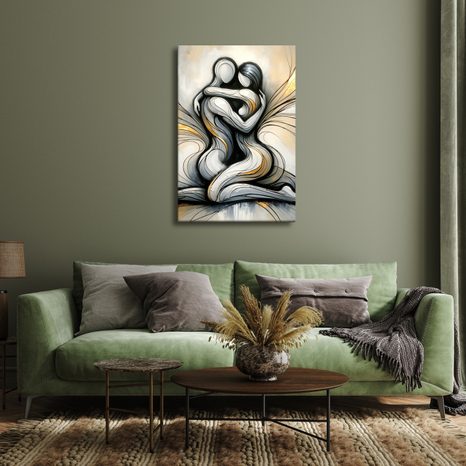 OBRAZ ABSTRAKTNÍ OBJETÍ V HARMONII - OBRAZY LÁSKA - OBRAZY