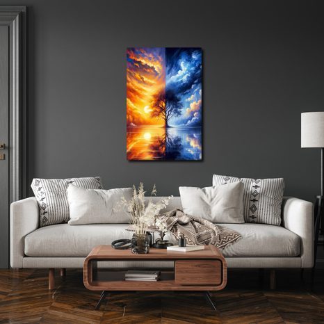 OBRAZ STROM ŽIVOTA MEZI DNEM A NOCÍ - OBRAZY STROMY ŽIVOTA - OBRAZY