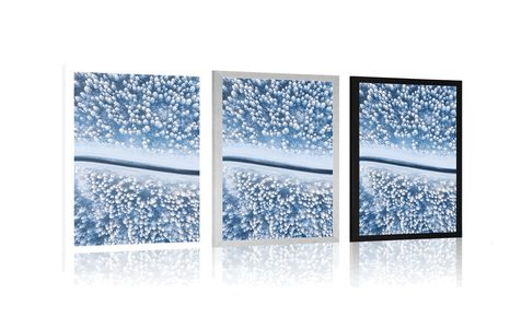 PLAGÁT POHĽAD NA ZIMNÚ KRAJINU - PRÍRODA - PLAGÁTY