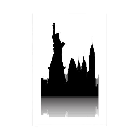 PLAKAT S PASPARTUJEM MEDNARODNI SIMBOLI METROPOL - MESTA - PLAKATI