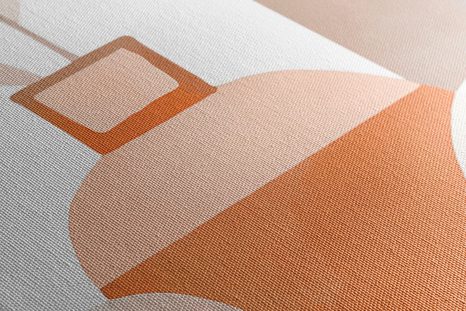 QUADRO SU TELA – NATURA MORTA MODERNA CON VASO - QUADRI VASI - STAMPE E QUADRI