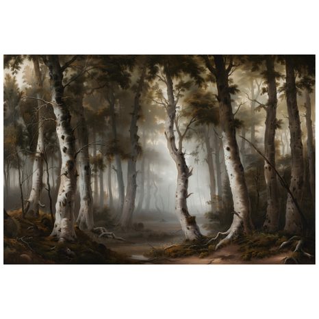 TAPET AUTOADEZIV PEISAJ MISTERIOS DE PĂDURE - TAPET PĂDURE - TAPETURI