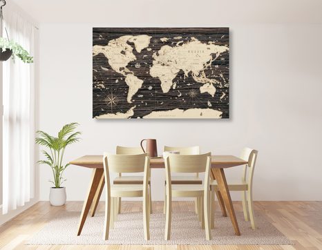 KÉP TÉRKÉP FA HÁTTÉREN - TÉRKÉPES KÉPEK - KÉPEK