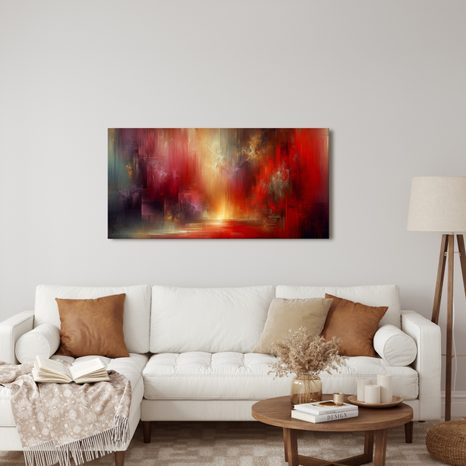 OBRAZ ZÁŘE V OHNIVÉM ABSTRAKTU - ABSTRAKTNÍ OBRAZY - OBRAZY