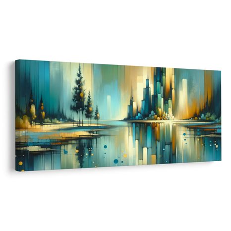 WANDBILD MODERNES PANORAMA MIT SEE - BILDER SEEN - BILDER