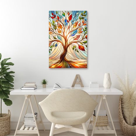 OBRAZ STROM ŽIVOTA S PESTROBAREVNÝM LISTÍM - OBRAZY STROMY ŽIVOTA - OBRAZY