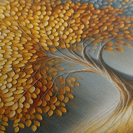 WANDBILD GOLDENER BAUM DES LEBENS IM HERBST - BILDER BÄUME DES LEBENS - BILDER