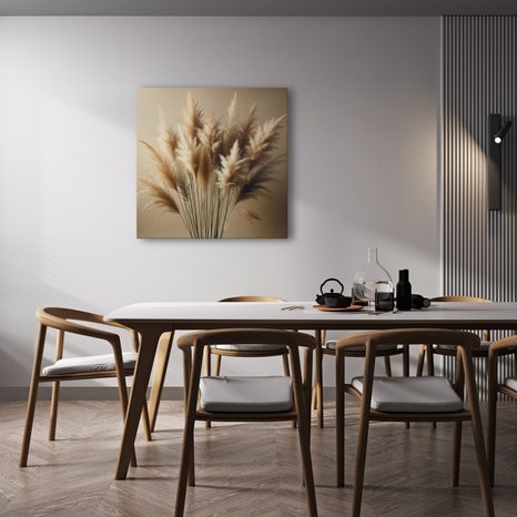 OBRAZ JEMNÉ STÉBLA PAMPOVÉ TRÁVY - OBRAZY TRÁVY - OBRAZY