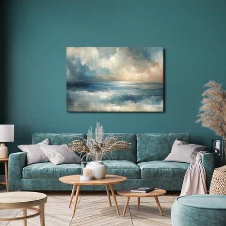 TABLOU ORIZONT ABSTRACT AL OCEANULUI - TABLOURI ABSTRACTE - TABLOURI