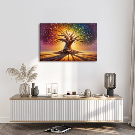 OBRAZ KOUZELNÝ STROM ŽIVOTA V BARVÁCH - OBRAZY STROMY ŽIVOTA - OBRAZY