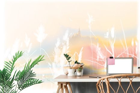 SAMOLEPÍCÍ TAPETA LOUKA POD HRADEM - SAMOLEPÍCÍ TAPETY - TAPETY