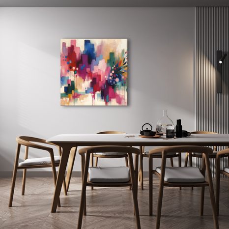 OBRAZ KVĚTINY V MODERNÍ ABSTRAKCI - ABSTRAKTNÍ OBRAZY - OBRAZY
