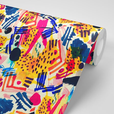 SAMOLEPÍCÍ TAPETA POP ART ABSTRAKCE - SAMOLEPÍCÍ TAPETY - TAPETY