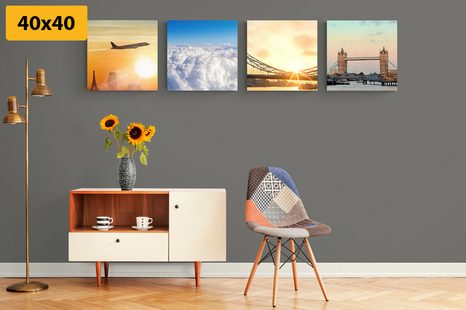 SET OBRAZŮ CESTA DO LONDÝNA - SESTAVY OBRAZŮ - OBRAZY